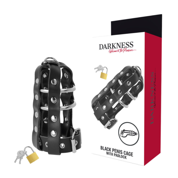 CAGE DE CHASTETÉ EN CUIR