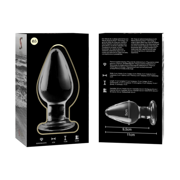 Plug anal en verre