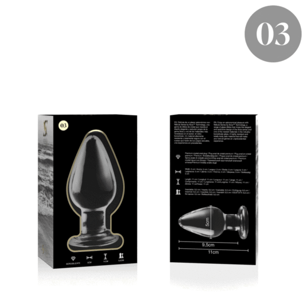 Plug anal en verre