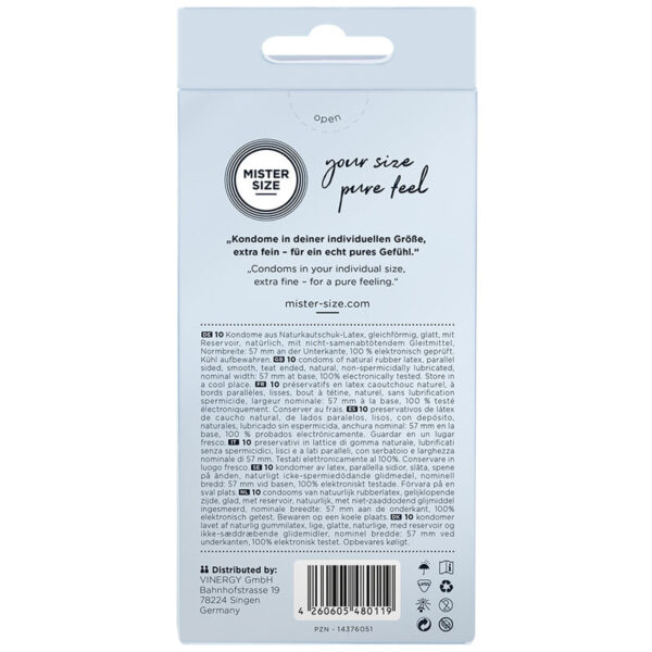 MISTER SIZE - PRÉSERVATIF TAILLE L 57 MM (10 UNITÉS) – Image 4