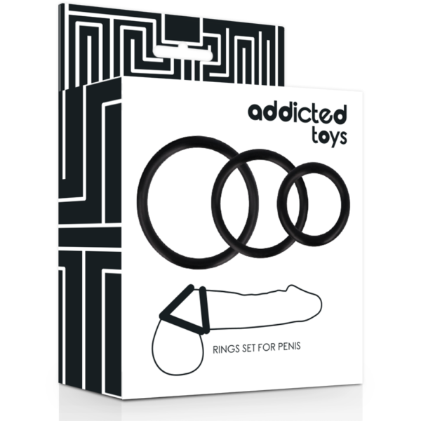 ADDICTED TOYS - ENSEMBLE ANNEAUX POUR PÉNIS